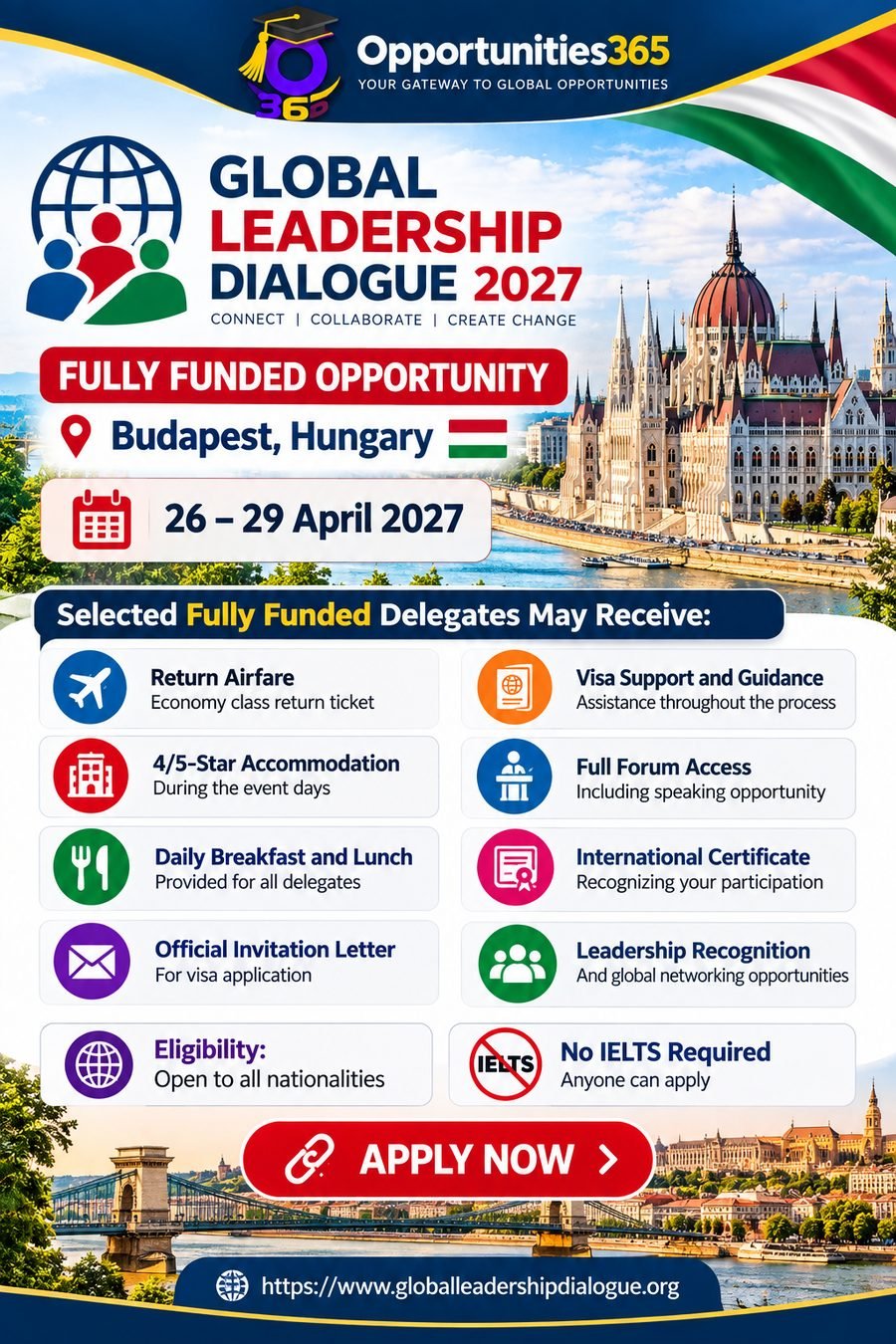 Global Leadership Dialogue 2027 – Fully Funded International Leadership Forum in Hungary