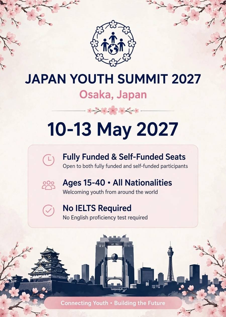 Japan Youth Summit – Competitive Fully Funded Youth Summit in Japan